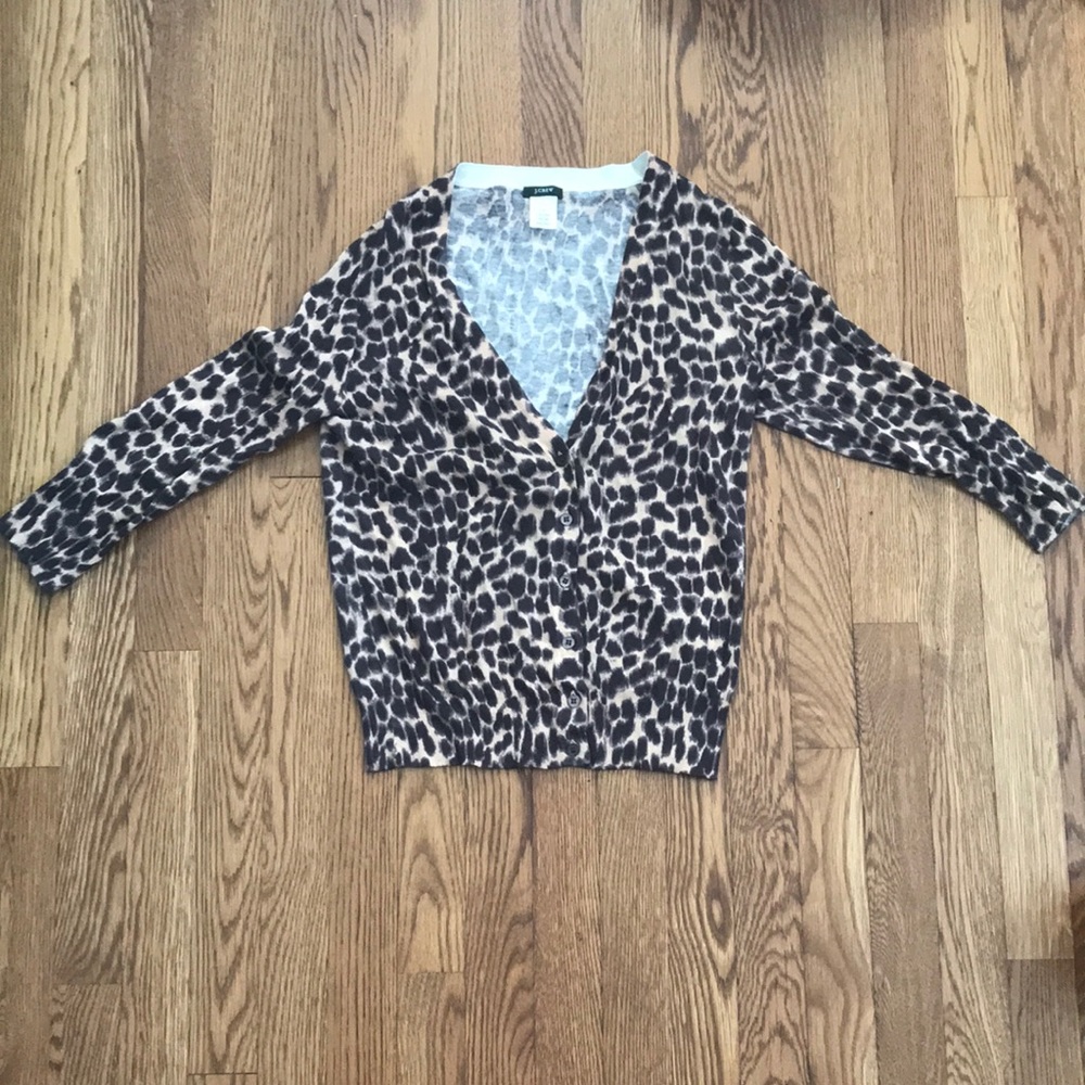 J.Crew cheetah print sweater size small